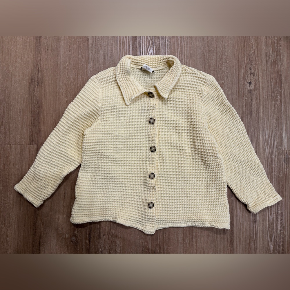 Vintage Cream Button-Up Jacket